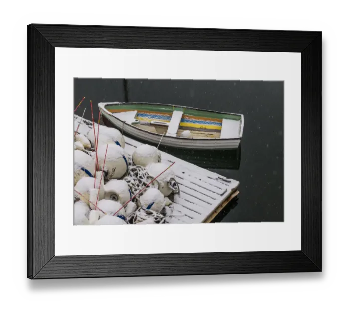 Framed Print : USA, Massachusetts, Cape Ann, Gloucester, Annisquam, fishing net floats, winter Framed Print : USA, Massachusetts, Cape Ann, Gloucester, Annisquam, fishing net floats, winter
