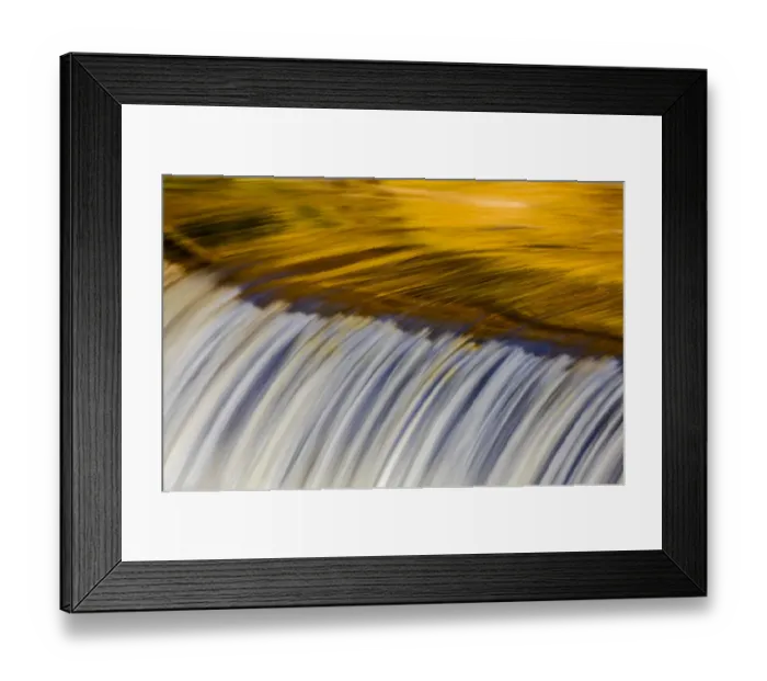 Framed Print : Yellow and golds reflect from tree into The Middle Branch of the Ontonagon River Framed Print : Yellow and golds reflect from tree into The Middle Branch of the Ontonagon River