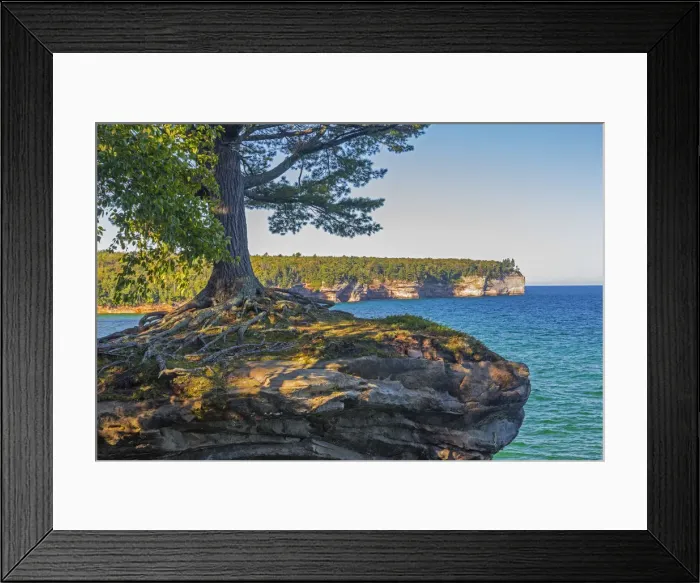 Framed Print : Michigan, Pictured Rocks National Lakeshore, Chapel Rock