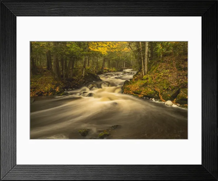 Framed Print : USA, Michigan, Fall Colors, Stream Framed Print : USA, Michigan, Fall Colors, Stream