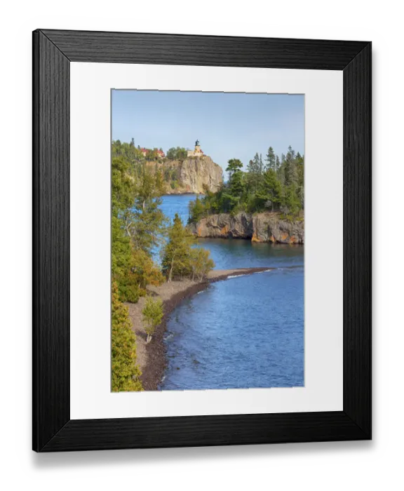 Framed Print : MN, Lake Superior North Shore, Split Rock Lighthouse; 1910 Framed Print : MN, Lake Superior North Shore, Split Rock Lighthouse; 1910