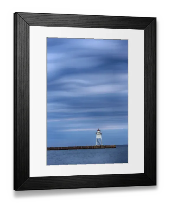 Framed Print : MN, Grand Marais, Grand Marais Lighthouse Framed Print : MN, Grand Marais, Grand Marais Lighthouse