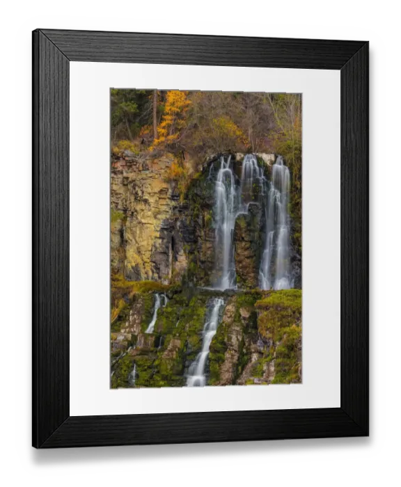 Framed Print : Falls on the Little Bitterroot River in the Lolo National Forest, Montana, USA