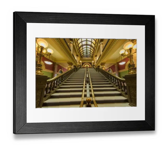 Framed Print : Stairway in the rotunda of the State Capitol Building in Helena, Montana, USA Framed Print : Stairway in the rotunda of the State Capitol Building in Helena, Montana, USA