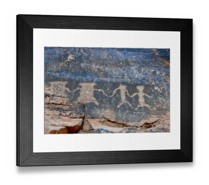 Framed Print : USA, Nevada, Valley of Fire State Park, Human petroglyphs Framed Print : USA, Nevada, Valley of Fire State Park, Human petroglyphs