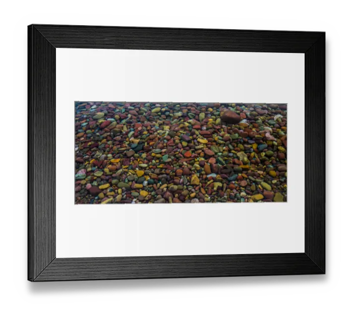 Framed Print : Lake McDonald, Rocks through water, Glacier Lake Framed Print : Lake McDonald, Rocks through water, Glacier Lake