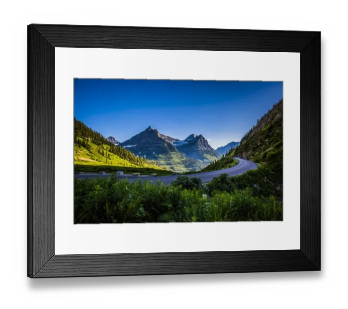 Framed Print : Mountain Pass, Continental Divide, Glacier National Park, Montana Framed Print : Mountain Pass, Continental Divide, Glacier National Park, Montana