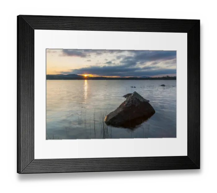 Framed Print : Dawn on Lake Umbagog in Errol, New Hampshire