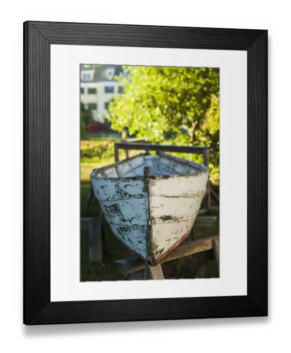 Framed Print : USA, New Hampshire, Portsmouth, antique row boat Framed Print : USA, New Hampshire, Portsmouth, antique row boat