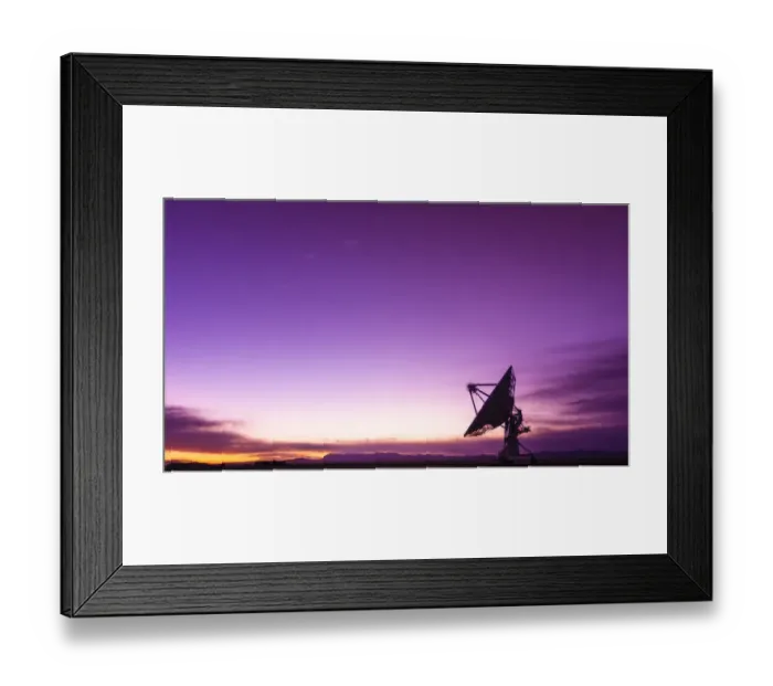 Framed Print : Radio telescope at the Very Large Array (VLA), Plains of San Agustin, Socorro, New
