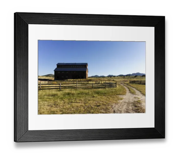 Framed Print : Barn in a rural landscape, Santa Fe, New Mexico, United States Framed Print : Barn in a rural landscape, Santa Fe, New Mexico, United States