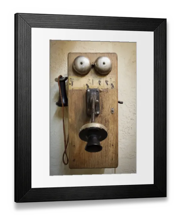 Framed Print : Antique telephone, Tucumcari, New Mexico, United States Framed Print : Antique telephone, Tucumcari, New Mexico, United States