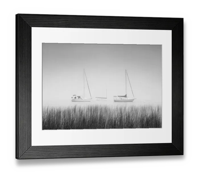 Framed Print : USA, New York State. Three sailboats, St. Lawrence River, Thousand Islands