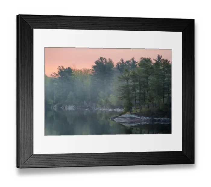 Framed Print : USA, New York State. Spring dawn on the St. Lawrence River, Thousand Islands Framed Print : USA, New York State. Spring dawn on the St. Lawrence River, Thousand Islands