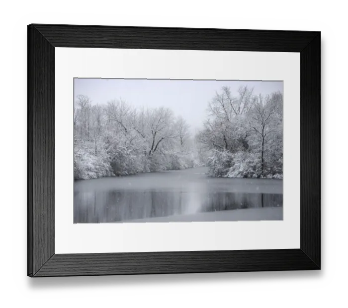 Framed Print : USA, New York State. Winter snowfall on the Erie Canal, Cedar Bay Park Framed Print : USA, New York State. Winter snowfall on the Erie Canal, Cedar Bay Park