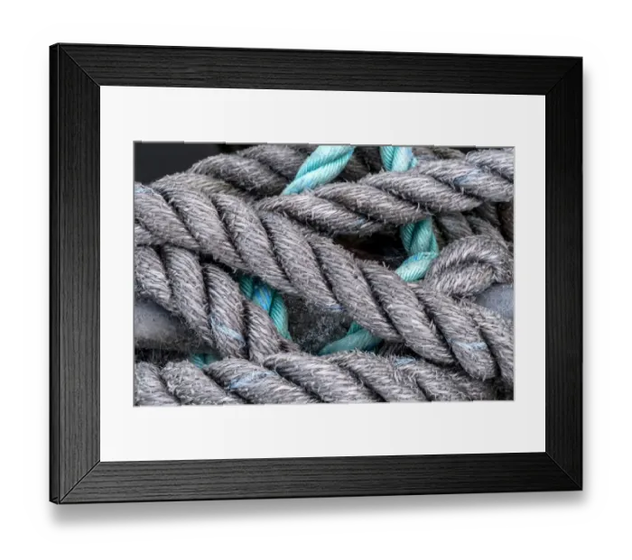 Framed Print : USA, Oregon, Florence. Close-up of boat mooring lines Framed Print : USA, Oregon, Florence. Close-up of boat mooring lines