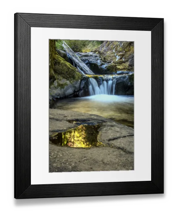 Framed Print : USA, Oregon, Florence. Waterfall in stream Framed Print : USA, Oregon, Florence. Waterfall in stream