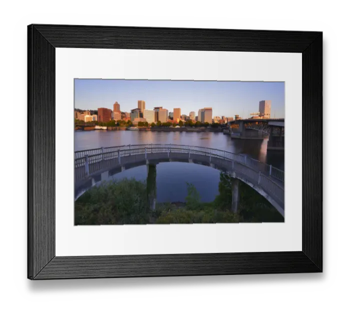 Framed Print : USA, Oregon, Portland. Vera Katz Eastbank Esplanade along Willamette River. Credit as Framed Print : USA, Oregon, Portland. Vera Katz Eastbank Esplanade along Willamette River. Credit as