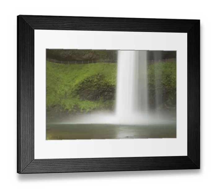 Framed Print : USA, Oregon, Silver Falls State Park. South Falls scenic
