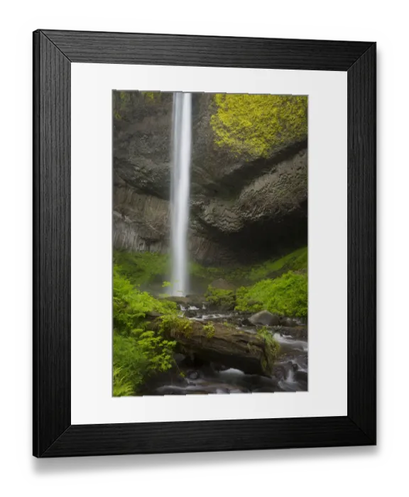 Framed Print : USA, Oregon, Columbia River Gorge. Latourell Falls landscape Framed Print : USA, Oregon, Columbia River Gorge. Latourell Falls landscape