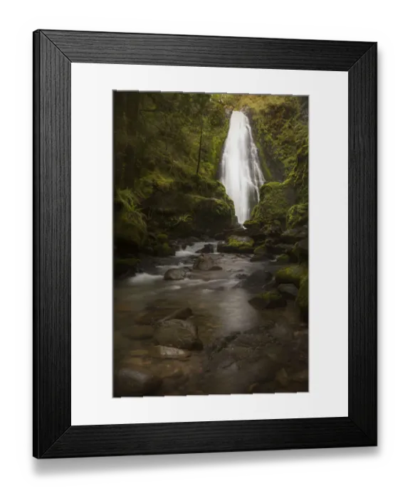 Framed Print : USA, Oregon, Umpqua National Forest. Susan Creek Falls in mossy gorge. Credit as Framed Print : USA, Oregon, Umpqua National Forest. Susan Creek Falls in mossy gorge. Credit as