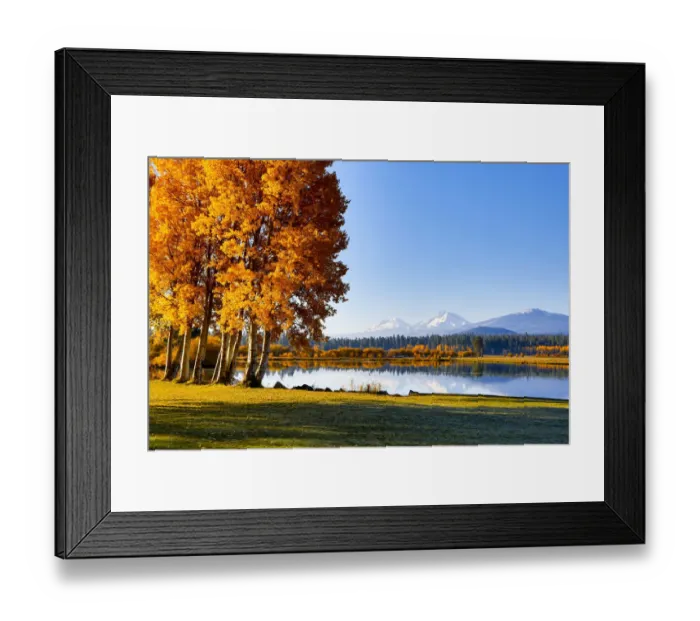 Framed Print : USA, Oregon, Bend, Fall at Black Butte Ranch in Central Oregon