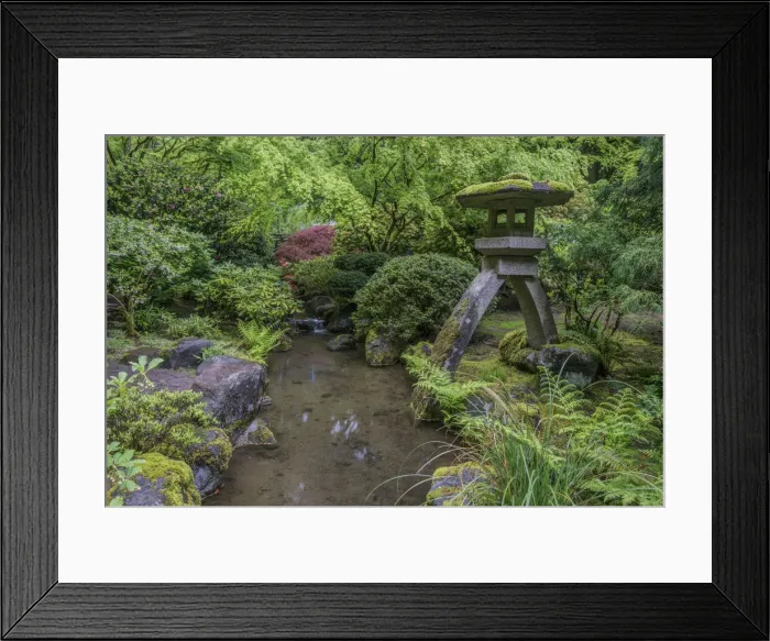 Framed Print : USA, OR, Portland, Porland Japanese Garden Lantern Framed Print : USA, OR, Portland, Porland Japanese Garden Lantern