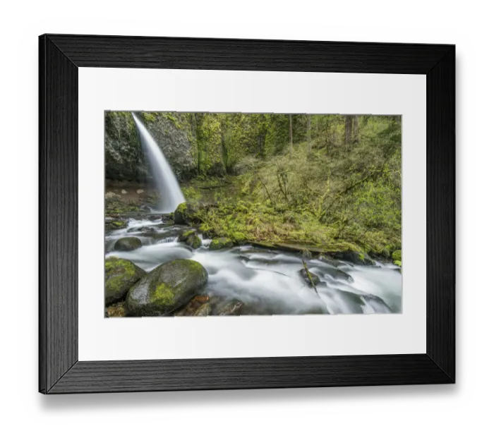 Framed Print : USA, OR, Columbia River Gorge, Ponytail Falls Framed Print : USA, OR, Columbia River Gorge, Ponytail Falls