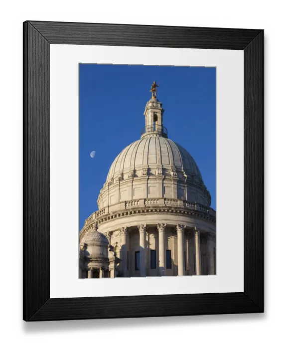 Framed Print : USA, Rhode Island, Providence, Rhode Island State House