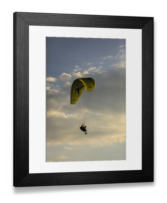 Framed Print : Draper, Utah. Tandem double para-glider jumbers Framed Print : Draper, Utah. Tandem double para-glider jumbers
