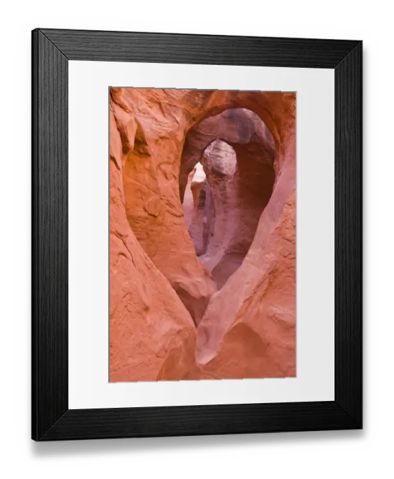 Framed Print : Sandstone formations in Peek-a-boo Gulch, Grand Staircase-Escalante National Monument