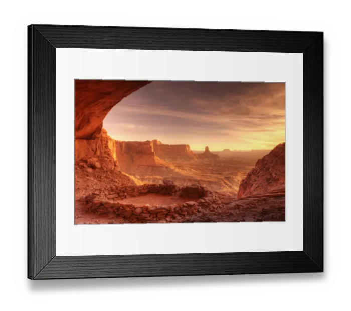 Framed Print : Evening light on False Kiva, Island in the Sky, Canyonlands National Park, Utah USA