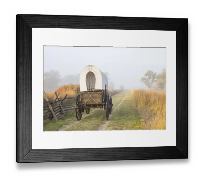 Framed Print : Walla Walla Counnty, WA, USA. The historic replica wagon along the Oregon Trail Framed Print : Walla Walla Counnty, WA, USA. The historic replica wagon along the Oregon Trail