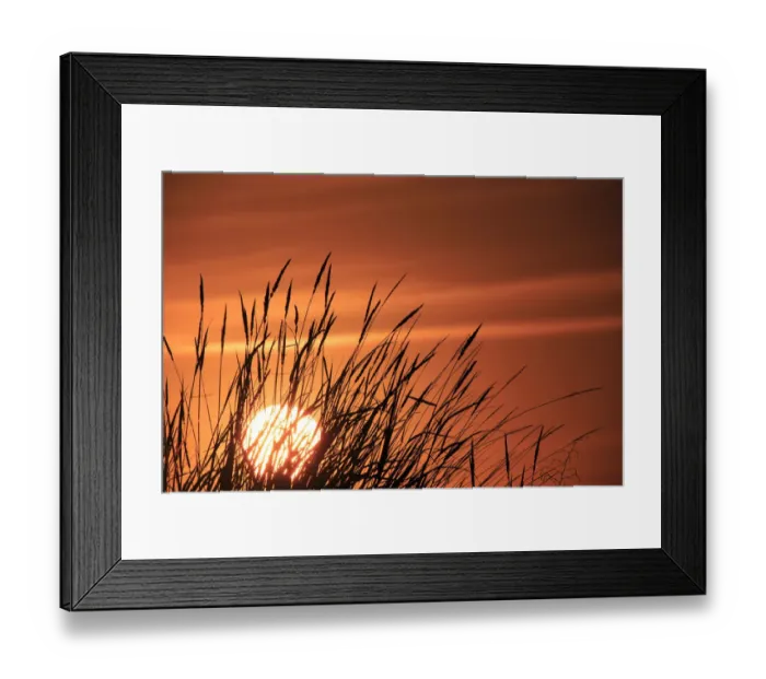 Framed Print : Walla Walla County, WA, USA. Sunset at Whitman Mission National Historic Site