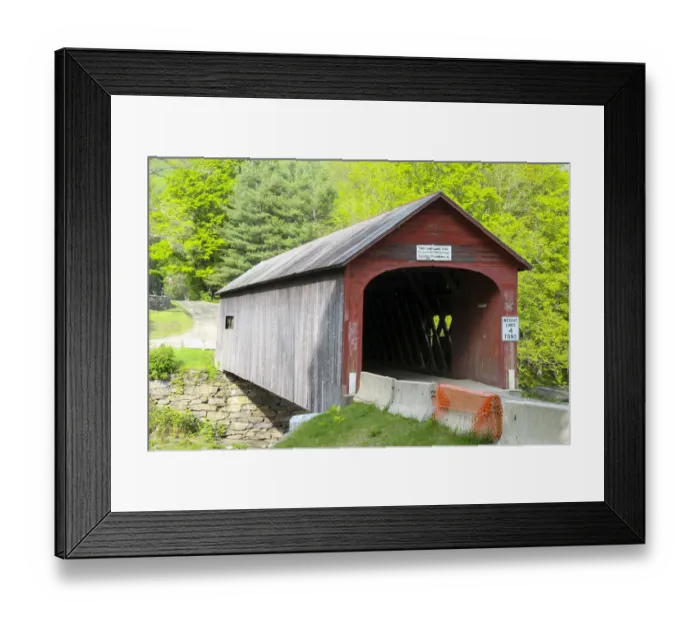 Framed Print : Green River Bridge, Green River, Guilford, Vermont, United States, North America Framed Print : Green River Bridge, Green River, Guilford, Vermont, United States, North America