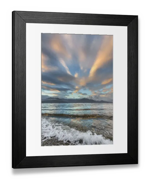 Framed Print : USA, Washington, Seabeck. Sunset over Hood Canal Framed Print : USA, Washington, Seabeck. Sunset over Hood Canal