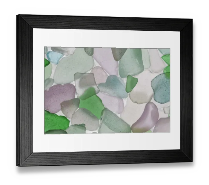 Framed Print : USA, Washington, Seabeck. Sea glass close-up Framed Print : USA, Washington, Seabeck. Sea glass close-up