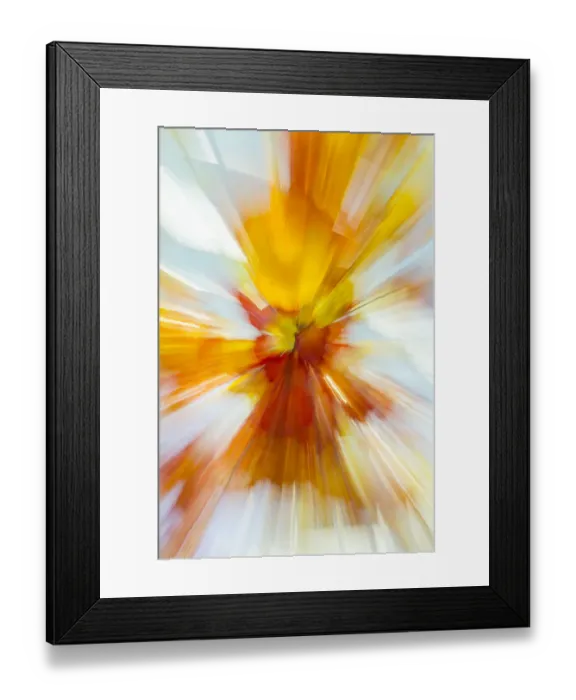 Framed Print : Colorful glass with blurred motion effect