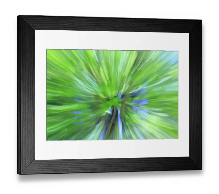 Framed Print : Colorful glass with blurred motion effect