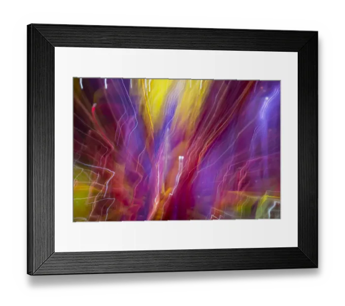 Framed Print : Colorful glass with blurred motion effect Framed Print : Colorful glass with blurred motion effect