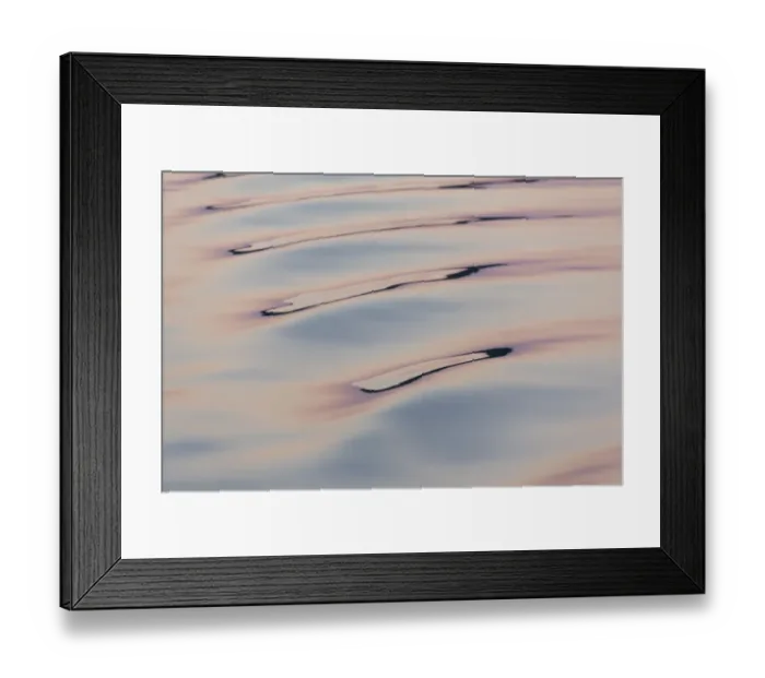 Framed Print : Boat wake reflecting dawn colors Framed Print : Boat wake reflecting dawn colors