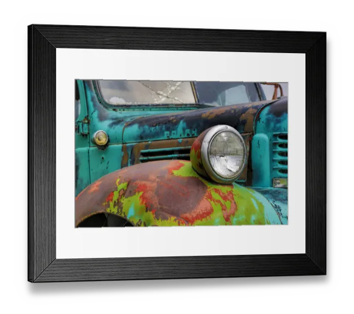 Framed Print : North America: USA; Wshington; OLd Colorful Field Truck in field Framed Print : North America: USA; Wshington; OLd Colorful Field Truck in field