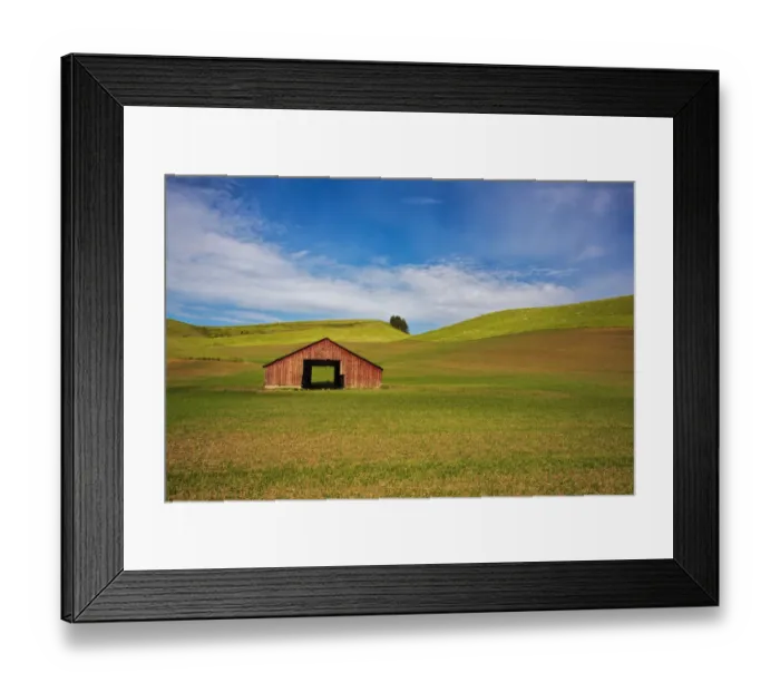 Framed Print : North America; USA; Washington; Red Barn in Spring Framed Print : North America; USA; Washington; Red Barn in Spring