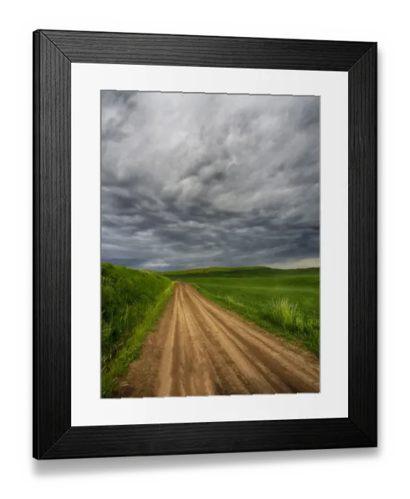 Framed Print : North America; USA; Washington; Palouse Country; Stormy Day Traveling through Country Framed Print : North America; USA; Washington; Palouse Country; Stormy Day Traveling through Country