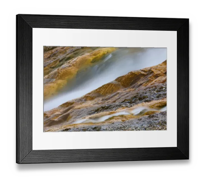 Framed Print : Hot water runoff from Excelsior Geyser and Grand Prismatic Spring, Midway Geyser Basin Framed Print : Hot water runoff from Excelsior Geyser and Grand Prismatic Spring, Midway Geyser Basin