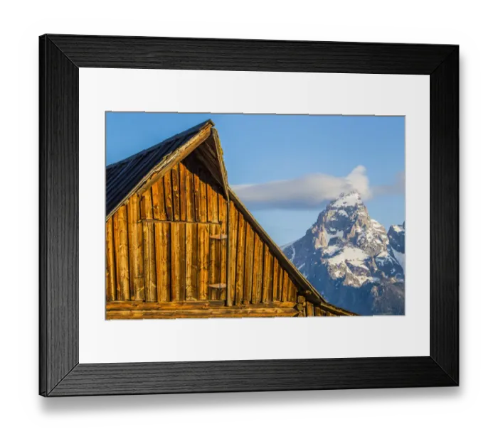 Framed Print : USA, Wyoming, Grand Teton National Park, Jackson, Early morning light on the Mormon Framed Print : USA, Wyoming, Grand Teton National Park, Jackson, Early morning light on the Mormon