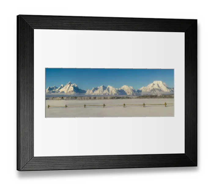 Framed Print : USA, Wyoming, Grand Teton National Park, winter landscape Framed Print : USA, Wyoming, Grand Teton National Park, winter landscape