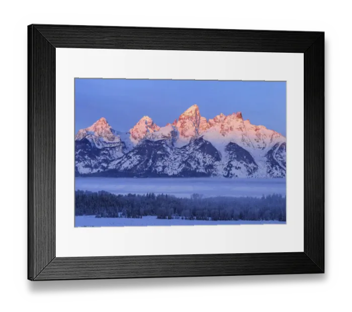 Framed Print : USA, Wyoming, Grand Teton National Park, winter landscape Framed Print : USA, Wyoming, Grand Teton National Park, winter landscape