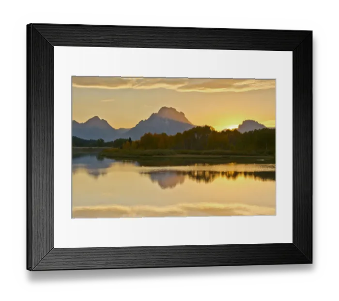 Framed Print : Alpenglow at sunset, Oxbow, Grand teton National Park, Wyoming, USA Framed Print : Alpenglow at sunset, Oxbow, Grand teton National Park, Wyoming, USA