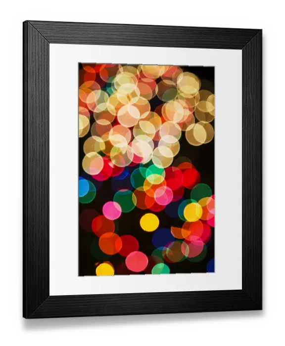 Framed Print : Out of focus pattern of Christmas lights Framed Print : Out of focus pattern of Christmas lights
